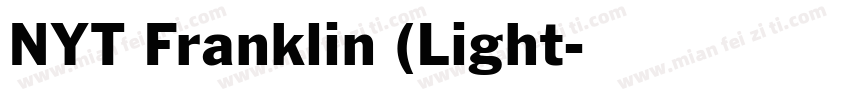 NYT Franklin (Light字体转换